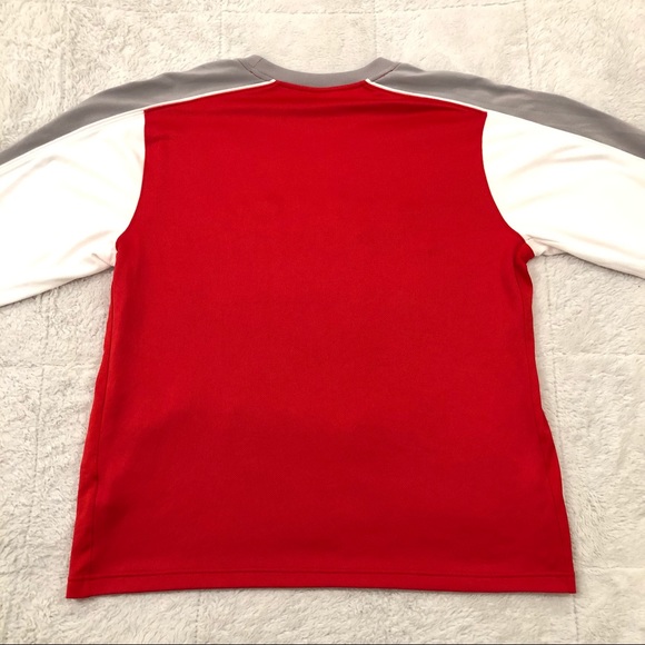 Nike Team Fit Dry Lebron James Ohio State Red Basketball Longsleeve Shirt Mens L - Picture 9 of 11